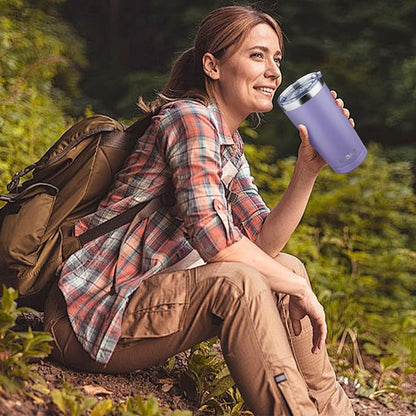 MEZMUT 20oz Insulated Tumbler Cup Travel Coffee Mug - Image 7