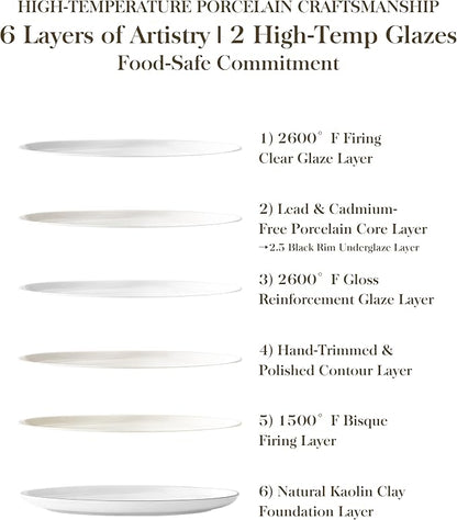 MALACASA 24-Piece Dinnerware Set - Image 7