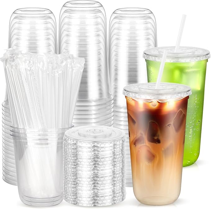 50 Pack 20 oz Plastic Cups by Etersky