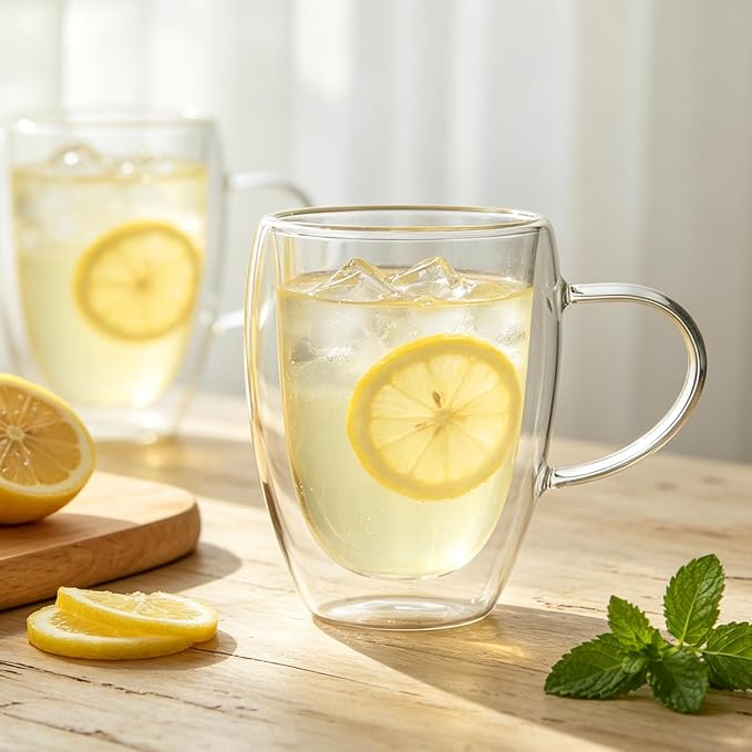HillSpring 12oz Double Walled Glass Mug - Image 7
