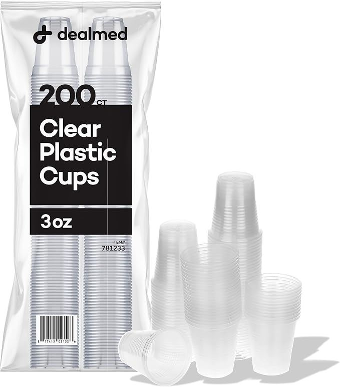 Dealmed 3 oz Disposable Plastic Cups by Dealmed