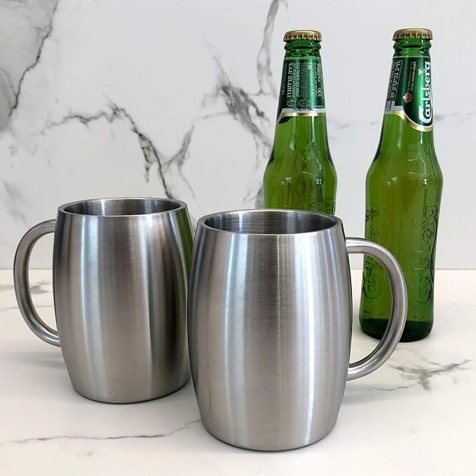 CHILLOUT LIFE Stainless Steel Insulated Coffee Mugs Set of 2 – Double Wall - Image 5
