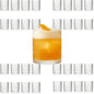 LEMONSODA Vintage Clear Hobnail Drinking Glasses (Lowball 10oz, Set of 32) [2223]