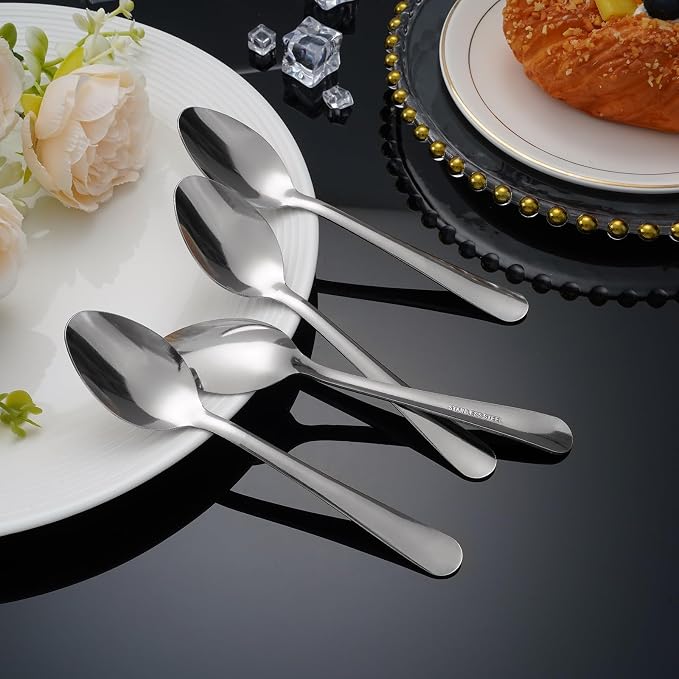 Windsor 36-Pcs Stainless Steel Dinner Spoons, Metal Spoons - Image 4
