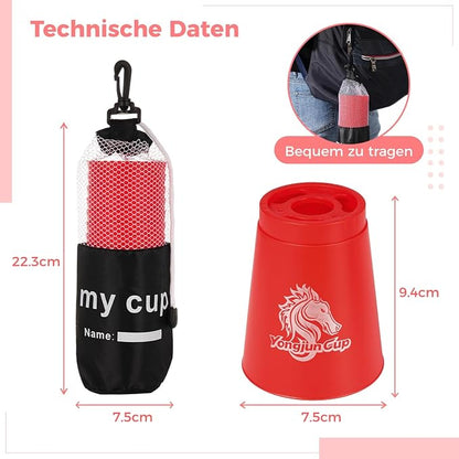 yeesport 24 Sport Stacking Cups Blue/Red Training Set - Image 5