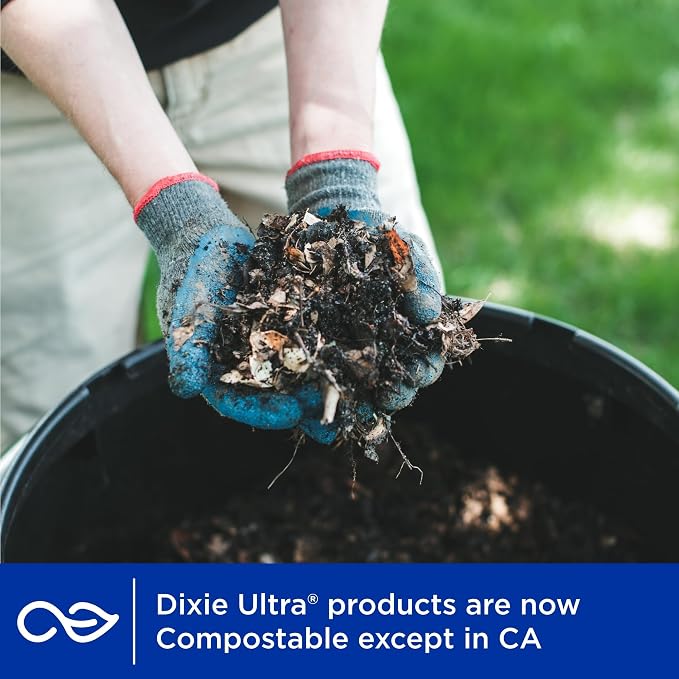 Dixie Ultra, Large Paper Bowls, 20 Oz, Microwave Safe, Compostable, Disposable - Image 5