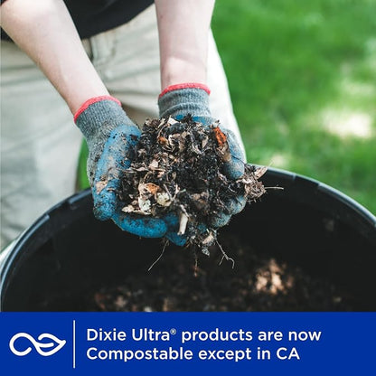 Dixie Ultra, Large Paper Bowls, 20 Oz, Microwave Safe, Compostable, Disposable - Image 5