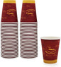 PAMI Disposable Paper Coffee Cups 12 oz, Single-Use, Leak Resistant by PAMI