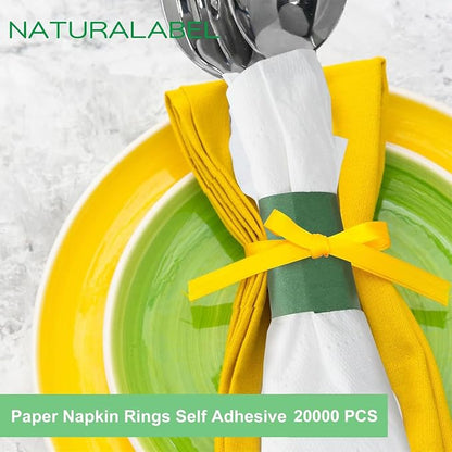 Self-Adhesive Napkin Bands, Bulk Pack of 20, elegant table setting, - Image 3