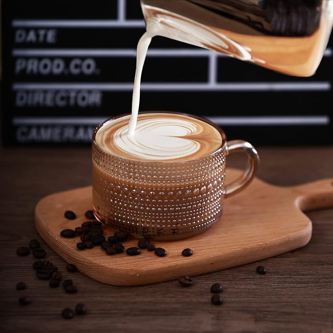 Amber Vintage Glass Coffee Mugs gifts - Image 2