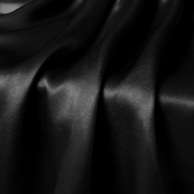 2 Pack Black Satin Table Runner 12 x 72 Inch | Ruffle Design, Luxurious Dining - Image 6
