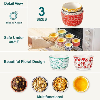 vancasso Selene 6 Oz Porcelain Ramekins Set of 6 - Image 8