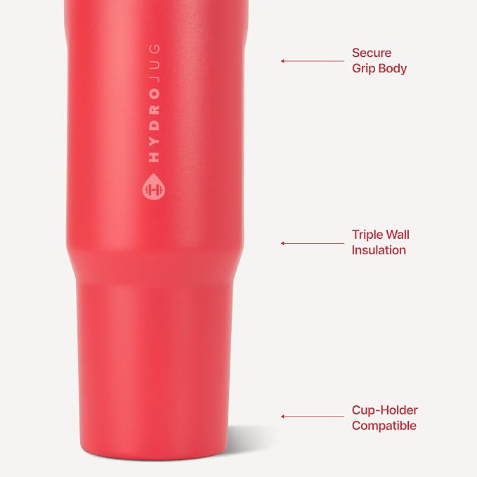 HydroJug Sport 40 oz Insulated Stainless Steel Water Bottle, Fruit Punch - Image 3