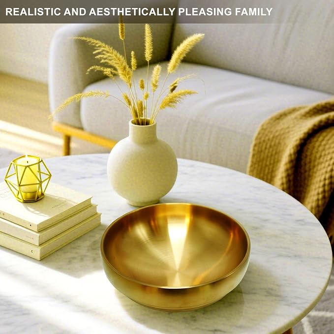 7.4 inch Gold Decorative Bowl for Home Decor - Image 5
