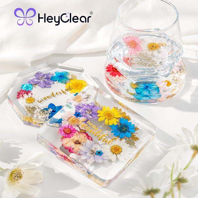 HeyClear Coaster Resin Molds Silicone - Image 3