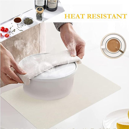 Placemats Set of 6, Faux Leather Place Mats - Image 3