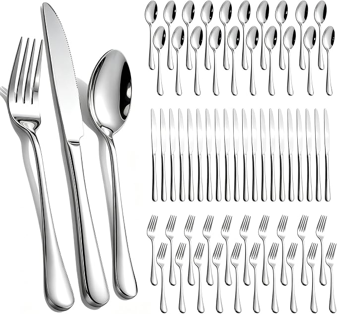 60-Piece Silverware Set for 20 by TININA