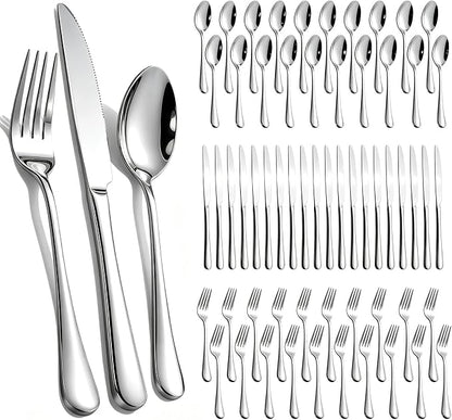60-Piece Silverware Set for 20 by TININA