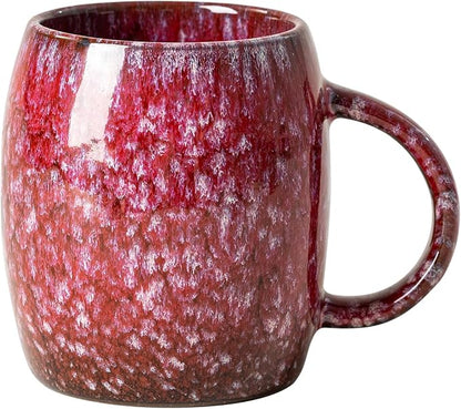 Sakura Nebula Ceramic Coffee Mug - 14 oz Unique Mug by XIYUANJI
