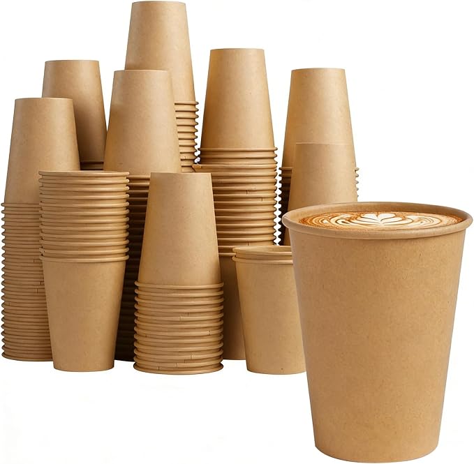 Lamosi 1000 Count 12 oz Paper Cups, Disposable Kraft Paper Coffee Cups | by BuyNow