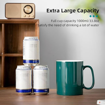 Extra Large Coffee Mug 33 oz Ceramic Mug - Image 4