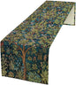 William Morris Floral Table Runner, Vintage Green Botanical Printed Table Runner by Yearn+Jear