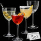 Physkoa Nick and Nora Cocktail Glasses Set of 4 – 5 oz Hand Blown 100% by Physkoa