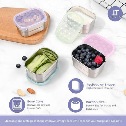 8oz Small Stainless Steel Snack Containers - Image 4