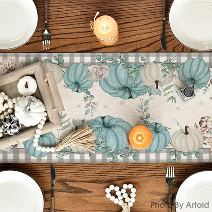 Artoid Mode 210 GSM Fall Table Runner 13x72 Inch Home Party Decor | Buffalo - Image 3