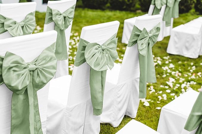 12 Pack Sage Green Satin Table Runner 12 x 108 Inch Long Premium Table Runners - Image 5