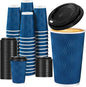 Lamosi Coffee Cups with Lids 16 oz 50 Pack, Disposable To Go Cups with Lid | by BuyNow