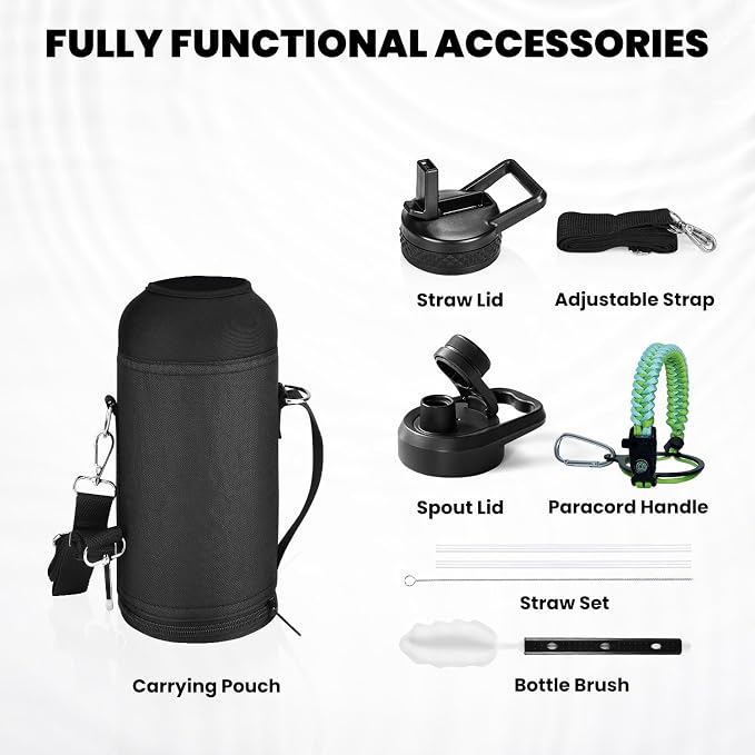 RAYMYLO Insulated Water Bottle 32 oz, Triple Wall Vacuum Stainless Steel | - Image 6