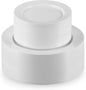 Munfix 00 White Plastic Plates Set, 50 Pcs 10 Inch Plastic Dinner Plates and 50 Pcs 7 Inch Plastic Dessert Plates, Elegant Fancy Heavy Duty Disposable Plates for Party, Wedding, White