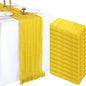 12 Pack 10Ft Lemon Yellow Cheesecloth Table Runner 23 x 120 Inch | Gauze Rustic by CKIKU