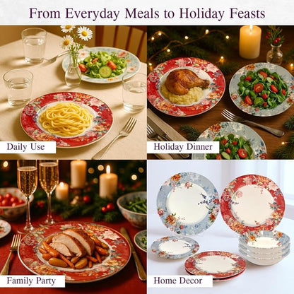 12-Piece Porcelain Dinnerware Set - Image 7