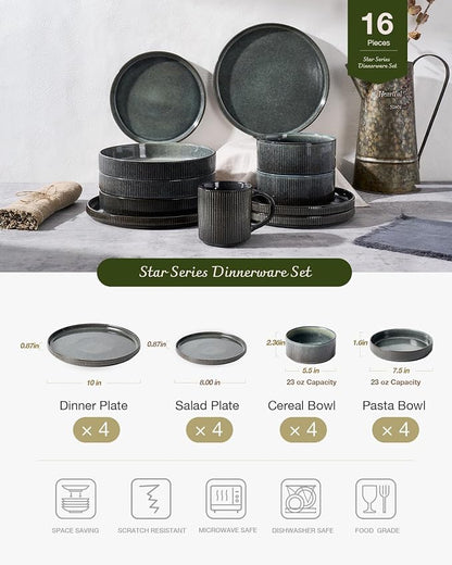 Famiware Star Stoneware Dinnerware Sets - Image 3