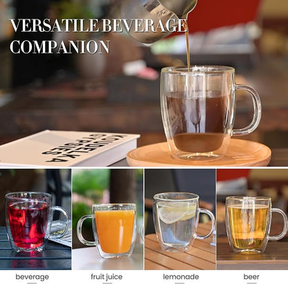 YUNCANG Double Wall Insulated Coffee Mugs, 16 Ounces - Image 4