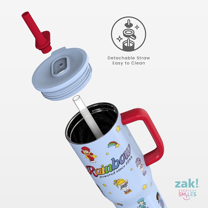 Zak Designs Rainbow Brite 30oz Spill-Proof Stainless Steel Travel Tumbler | BPA - Image 6