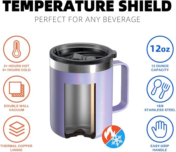 12 oz Insulated Travel Coffee Mug - Image 4