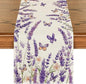 Artoid Mode Purple Lavender Floral Butterflies Spring Table Runner, Seasonal by ArtoidMode