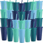 Honeydak 30 Pack Tumbler with Straw and Lid Bulk Cups by Honeydak