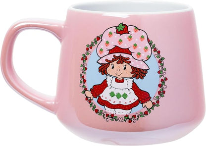 Silver Buffalo Strawberry Shortcake Frame, Reactive Glaze Pottery Mug, 18oz | - Image 2