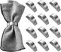 Stainless Steel Napkin Rings Set of 12, Mid-Century Napkin Ring Holder Glossy by wonlex