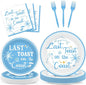 96Pcs Last Toast on the Coast Party Supplies Coastal Bachelorette Paper Plates by Justforjoyful