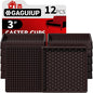 Non Slip Furniture Pads- 3"x3" Square Anti Skid Caster Cups Furniture Coasters by GAGUIUP