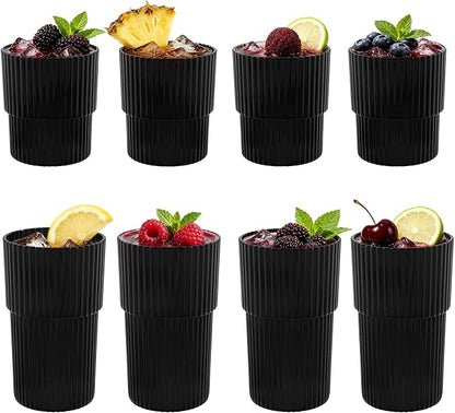48 Pack Plastic Wine Glasses, 16 Oz Highball Glasses & 12 Oz Cocktail Glasses by Unknown