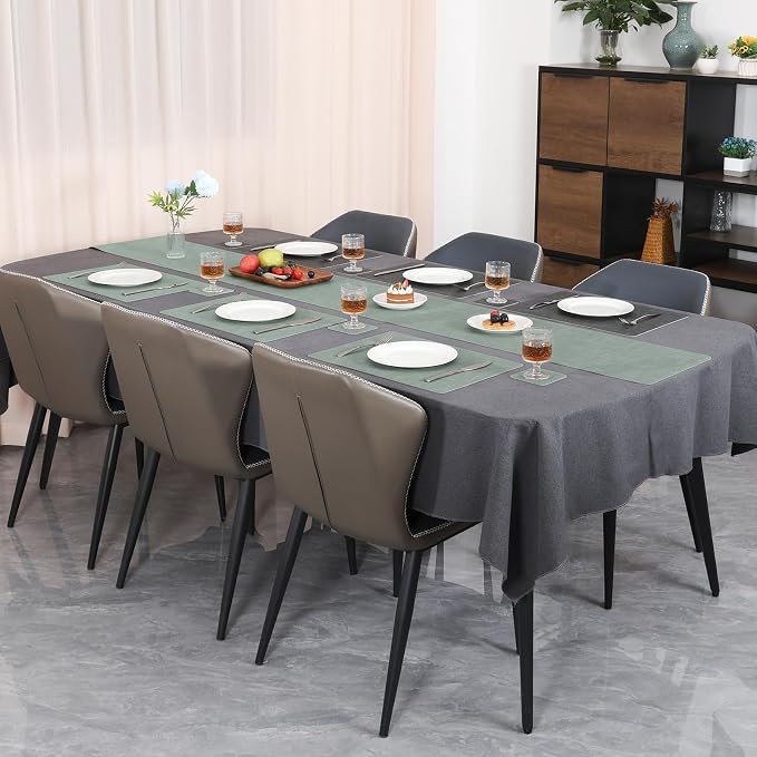 Table Runners 72 Inch Long, Dual-Sided Faux Leather Table Runner | Waterproof - Image 6