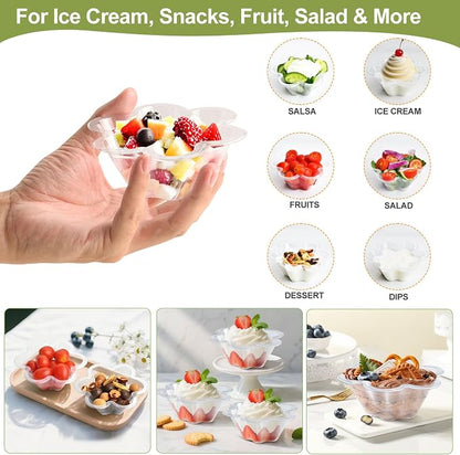 KUCKOW Clear Bowls, Small Clear Appetizer Serving Bowls - Image 5