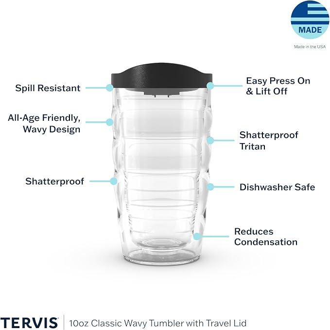 Tervis Clear & Colorful Lidded Made in USA Double Walled Insulated Tumbler - Image 3