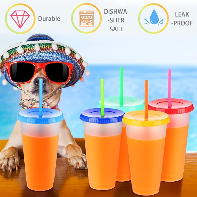 Honeydak 60 Pack Tumbler with Straw and Lid Bulk Cups - Image 2
